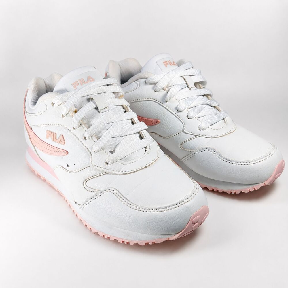 Fila Classico 18 Women’s White Pink Lifestyle Sneakers Lace Up Shoes US 7.5